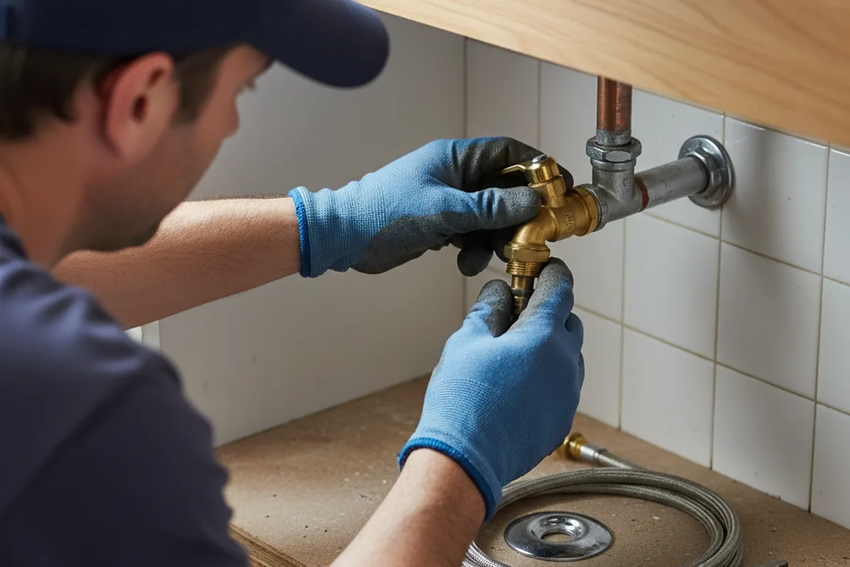 Shutoff valve and fitting work during Faucet and Fixture Repair in Lucedale